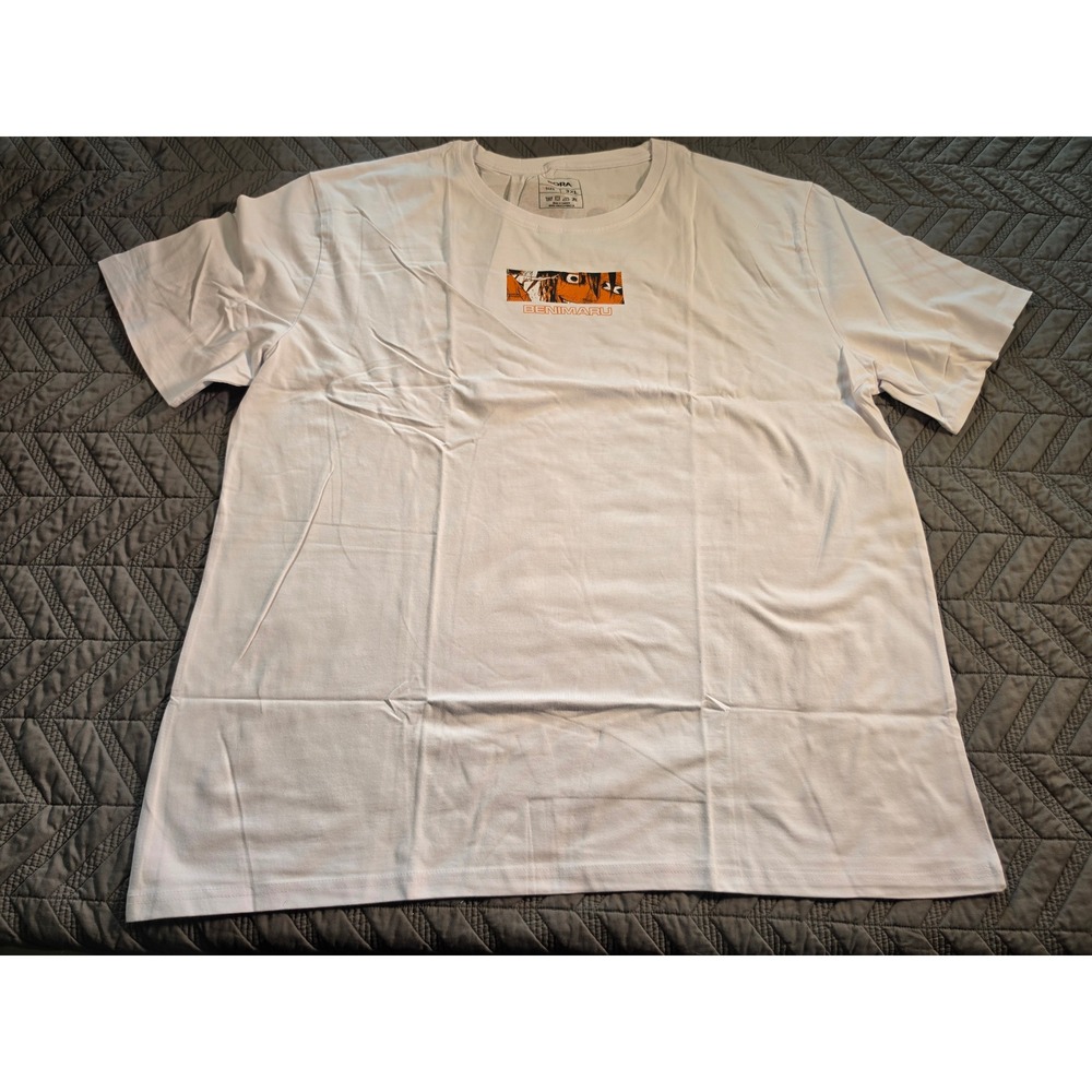 Sora Clothing Fire Force Benimaru Shinmon White Graphic T-Shirt Mens 3XL Manga